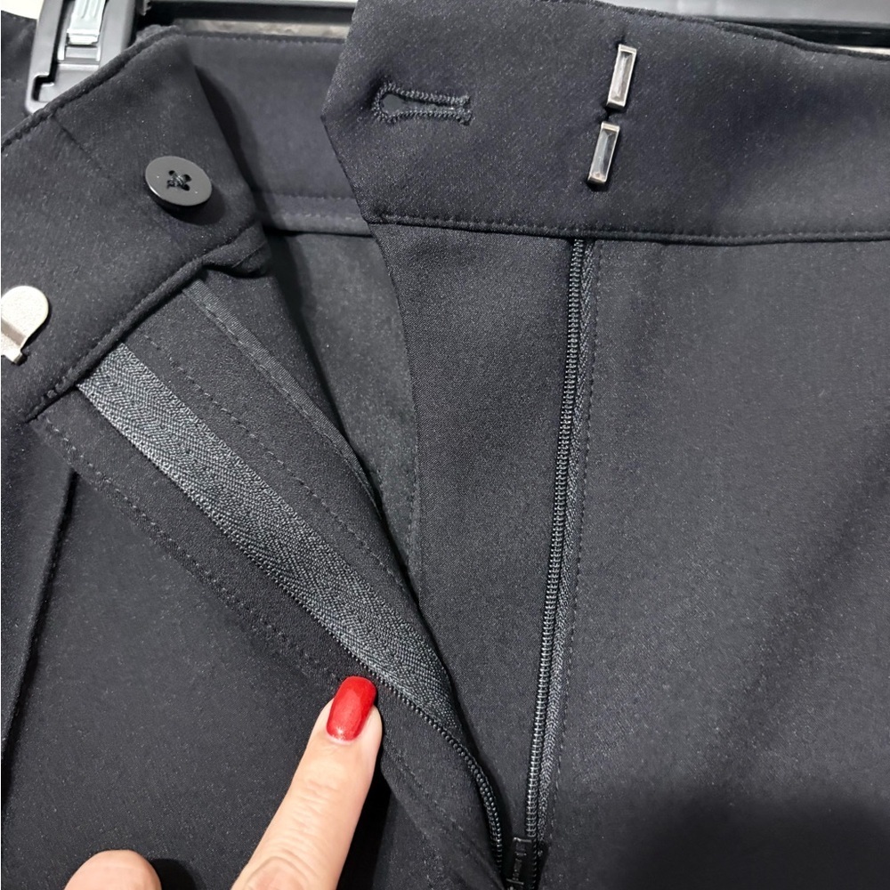 Veronica Beard Black Orion Flare Pant Sleek High Waisted Front Seams Elongating - Picture 7 of 16